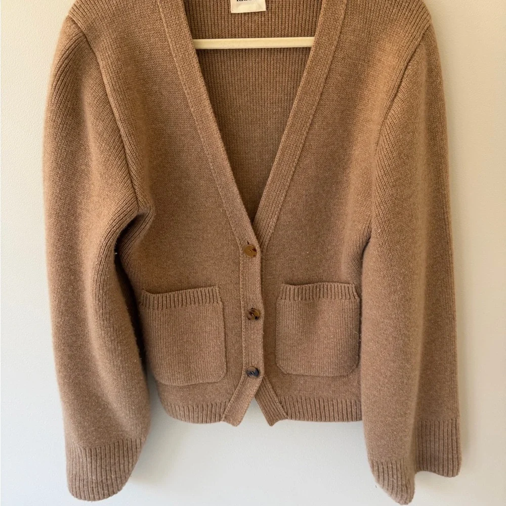 KHAITE Scarlet Camel Cardigan Sweater - Picture 3 of 7